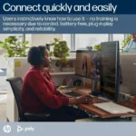 HP POLY BLACKWIRE 3320 TEAMS USB-C HEADSET USB-C/A ADAPTER