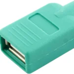 Adaptador De Teclado Ps/2 A USB Hembra A Macho .
