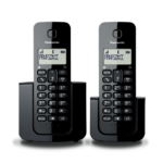 Telefono Inalambrico Panasonic C/Bloqueo De Llamadas/2 Auriculares/Dect 6.0/LCD/18Hrs De Bateria/Negro/Kx-Tgb312Meb