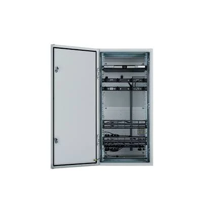 Gabinete Industrial Preconfigurado Panduit Zdf242430 De Montaje En Pared/Acero Bajo En Carbono/Proteccion Nema 4/4X/12 Ip66/De 12 Ur/Color Gris