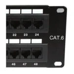 Panel De Parcheo 2U De 48 Puertos Cat6 RJ45 Utp Tipo 110