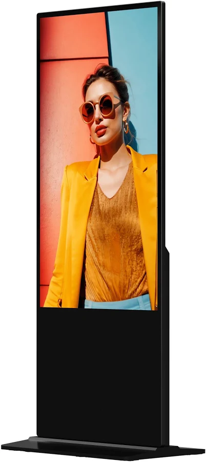 Pantalla Táctil De 55 4K Para Publicidad Digital / Base Para Piso (Tótem) / Gestión De Contenido Y Control Centralizado –
