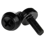 Paquete 50 Tornillos De Montaje Rack M5X12Mm Negro