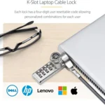 Paquete 10 Candados Combo Kslot Para Laptop Misma Llave