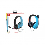 Lvl40 Wired Stereo Headset For Nintendo Switch Joycon Blue/Red