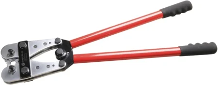 Pinza Ponchadora Precision Pst-H01-010/Para Crimpar Cables De Calibres 8 Awg A 4/0 Awg/Rojo