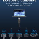 Cable Thunderbolt 5 Cert De 80Cm - 80Gbps - Blanco