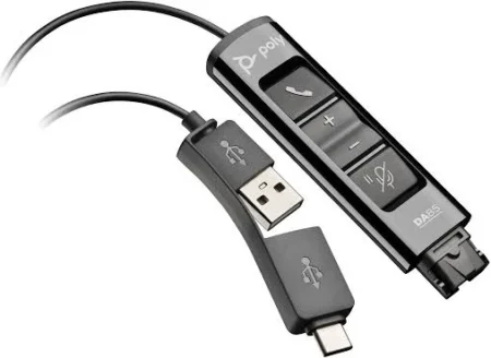 Poly Da85 USB To Qd Black Adapter Taa