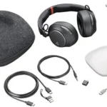 HP Poly Auriculares USB-C Poly Voyager Surround 85 Uc Con Certificación Para Microsoft Teams + Adaptador USB-C/A + Soporte De Carga