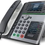 Telefono Alambrico IP Polycom Edge E450/3.5"/NFC/8 Lineas/Altavoz/Negro/82M90Aa