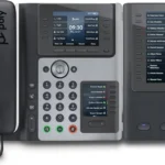 Telefono Alambrico IP Polycom Edge E450/3.5"/NFC/8 Lineas/Altavoz/Negro/82M90Aa
