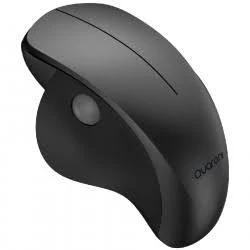 MOUSE INALAMBRICO QUARONI MICON1 OPTICO/ERGONOMICO CON SCROLL LATERAL/1200DPI/USB/NEGRO