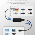 Convertidor HDMI A Rca Con Audio- Adaptador De Video Compuesto