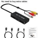Convertidor HDMI A Rca Con Audio- Adaptador De Video Compuesto