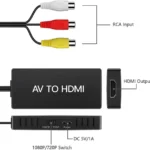 Convertidor HDMI A Rca Con Audio- Adaptador De Video Compuesto