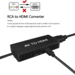 Convertidor HDMI A Rca Con Audio- Adaptador De Video Compuesto