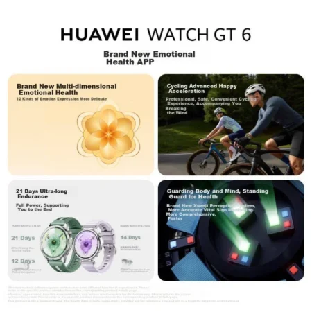 Reloj Smart Watch Huawei 55020Fuj Gt6 41Mm/1.32″/AMOLED/3000Nits/Blanco