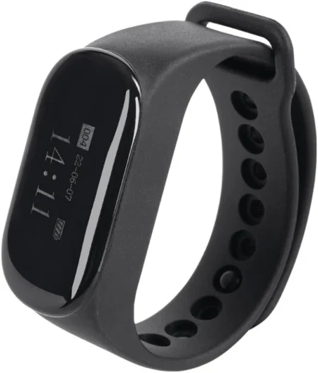 Reloj Buscador Retekess Td112/Ipx7/OLED/180Mah/48Hrs Standby /80-100M Distancia De Recepcion/Compatible Con 50 Botones Td009 Y T114/7 Idiomas/Almacenamiento De 10 Mensajes