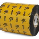 1 Rollo Wax Ribbon 110Mmx450M 4.33Inx14 76Ft 6000 Wax 25Mm 1In Co