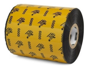 1 Rollo Wax Ribbon 110mmx450m 4.33inx14 76ft 6000 Wax 25mm 1in Co