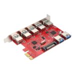 Tarjeta PCI Express 7 Puertos USB 3.0 Perfil Bajo O Completo