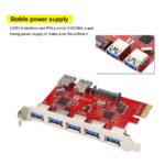 Tarjeta PCI Express 7 Puertos USB 3.0 Perfil Bajo O Completo