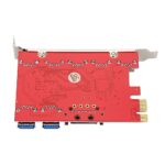 Tarjeta PCI Express 7 Puertos USB 3.0 Perfil Bajo O Completo