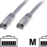 Cable 2M De Red Cat6 Sin Enganches Gris