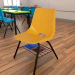 Silla Escolar Generico 1051/Varios Colores/Con Parrilla Concha Polipropileno/Mediana