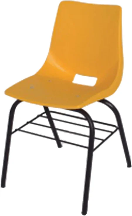 Silla Escolar Generico 1051/Varios Colores/Con Parrilla Concha Polipropileno/Mediana