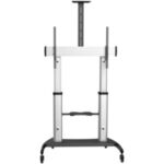 Soporte Movil Para Tv De 60 A 100In De Altura Ajustable Y Ruedas