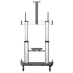 Soporte Movil Para Tv De 60 A 100In De Altura Ajustable Y Ruedas