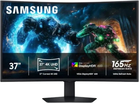 Monitor Gamer 37 Pulgadas Odyssey G7, G75F 4K 165Hz Negro, Ls37Fg750Elxzx