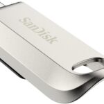 Memoria USB-C 3.2 64Gb Sandisk Ultra Luxe Sdcz75-064G-G46/Plata