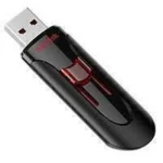 Memoria USB 2.0 128Gb Sandisk Sdcz60-128G-B35 Cruzer Glide/Negro-Rojo