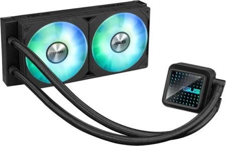 Disipador ASUS Prime Lc 240 Argb P/CPU/2X120Mm/Hasta 2500Rpm/Negro