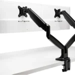 SMARTFIT ONE-TOUCH HEIGHT AJUSTABLE DUAL MONITOR ARM NEGRO