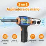 Kit Limpieza Pc Inalambrico Generico M7057/Soplador Y Aspirador 2 En 1/300000Rpm/120W/Hasta 35 Minutos