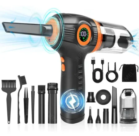 Kit Limpieza Pc Inalambrico Generico M7057/Soplador Y Aspirador 2 En 1/300000Rpm/120W/Hasta 35 Minutos