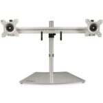 Base Soporte Para 2 Monitores De Hasta 24In-Color Plata