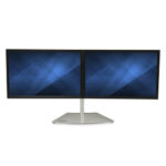 Base Soporte Para 2 Monitores De Hasta 24In-Color Plata
