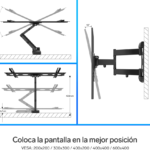 Soporte De Pared Para Tv Brazo Articulado-Tvs Hasta 100In