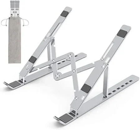 Soporte Ajustable Para Laptop De 3 Niveles – Acero Y Aluminio