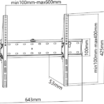 Soporte Fijo De Pared Para Tv 3 7 A 70 Pulgadas - Antirrobo