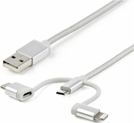 1.8m Lightning/usb-c/micro-usb Usb Charging Cable