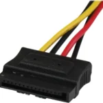 Cable 30Cm Adaptador Corriente Lp4 Molex A Doble SATA Con Segur.