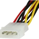 Cable 30Cm Adaptador Corriente Lp4 Molex A Doble SATA Con Segur.