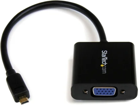 Adaptador Convertidor Video Micro HDMI A VGA 1920X1200 1080P.