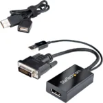 Adaptador DVI A Displayport Ali Mentado Por USB Convertidor