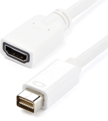 Adaptador HDMI Hembra A Mini Macho Para Macbook Imac Blanco
